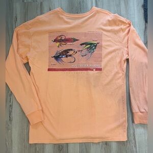 Southern Marsh Men's Peach Long Sleeve Tee